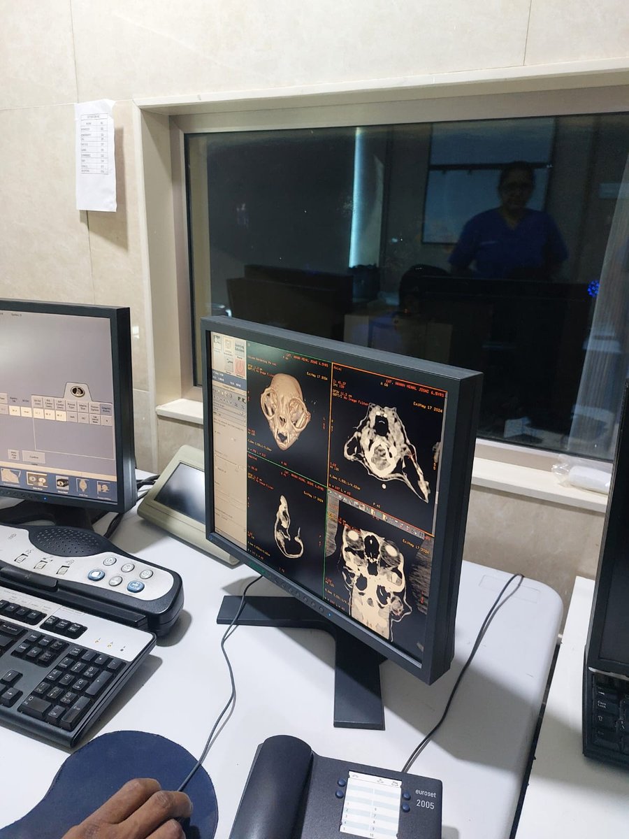 CT scan imaging equipment used for advanced pet diagnostics